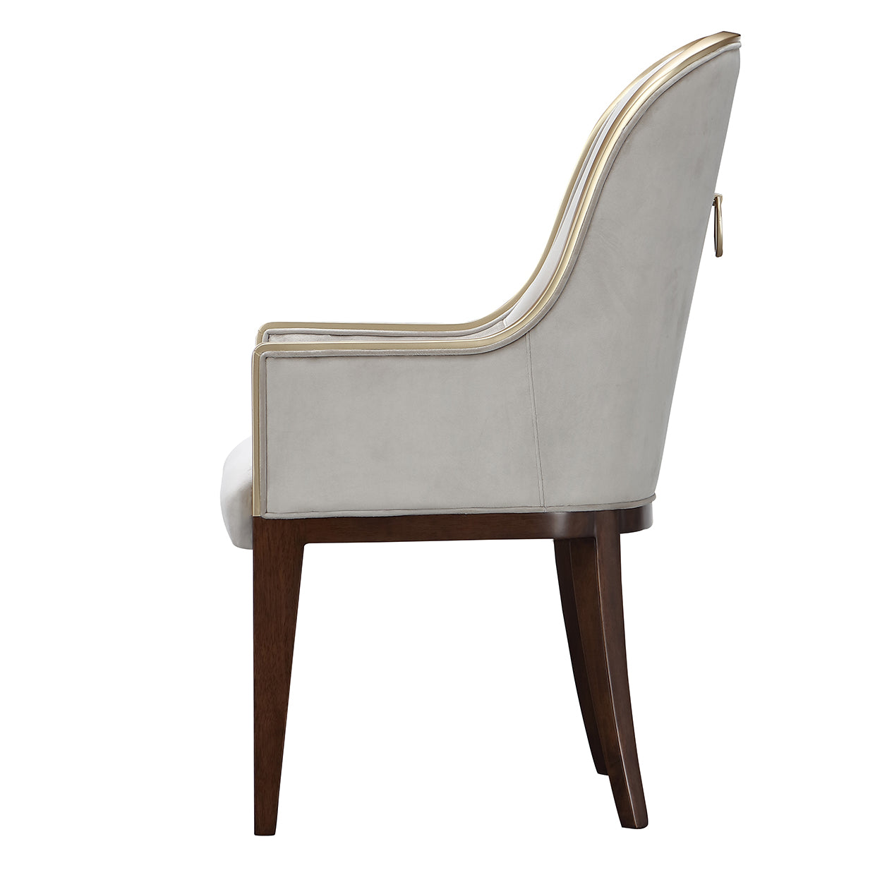 Houston Dining Arm Chair - Porcini/Walnut