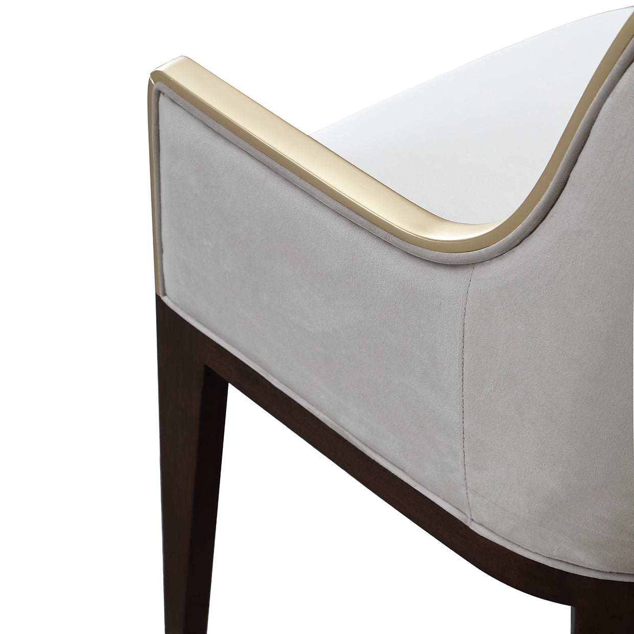 Houston Dining Arm Chair - Porcini/Walnut