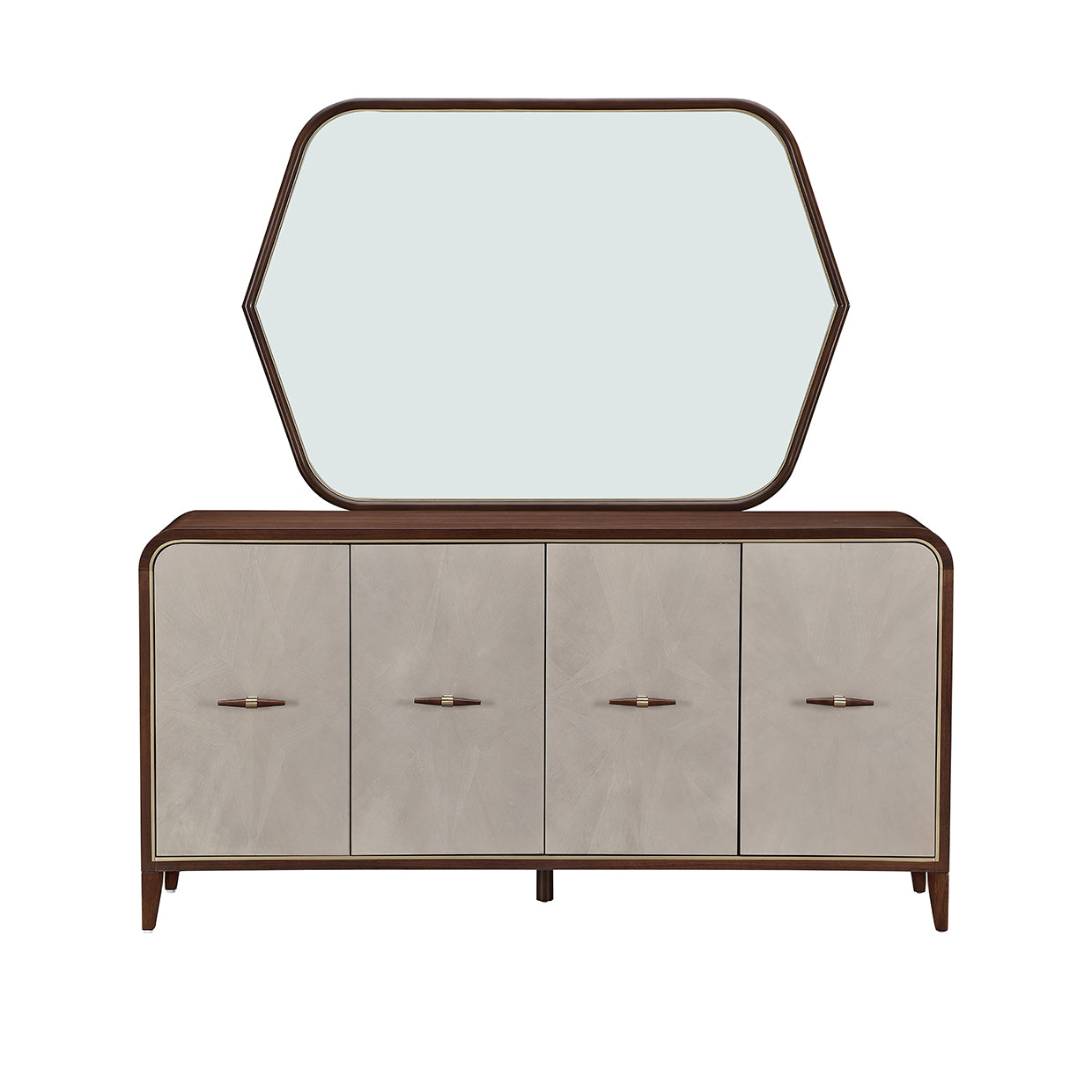 Houston Sideboard with Mirror - Walnut