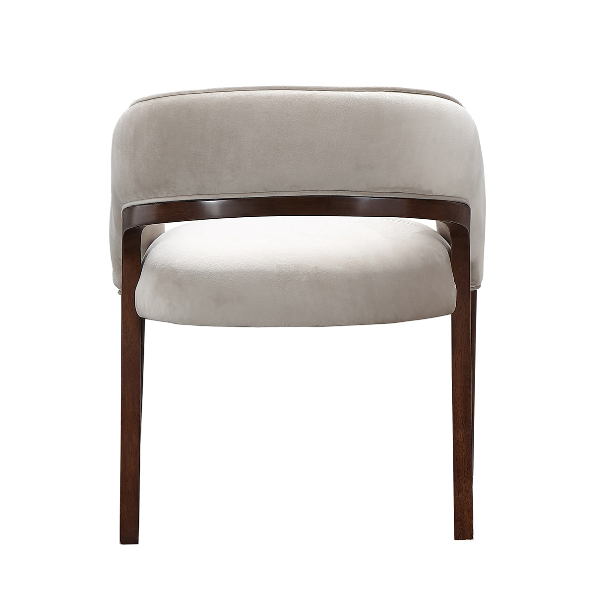Houston Vanity Chair - Porcini/Walnut