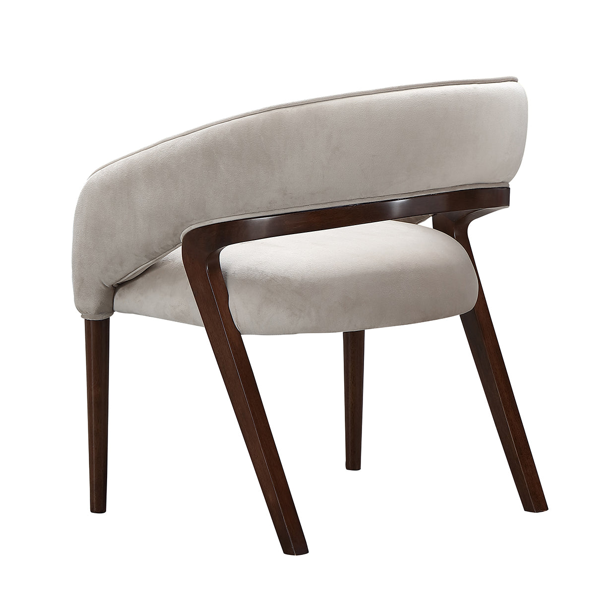 Houston Vanity Chair - Porcini/Walnut