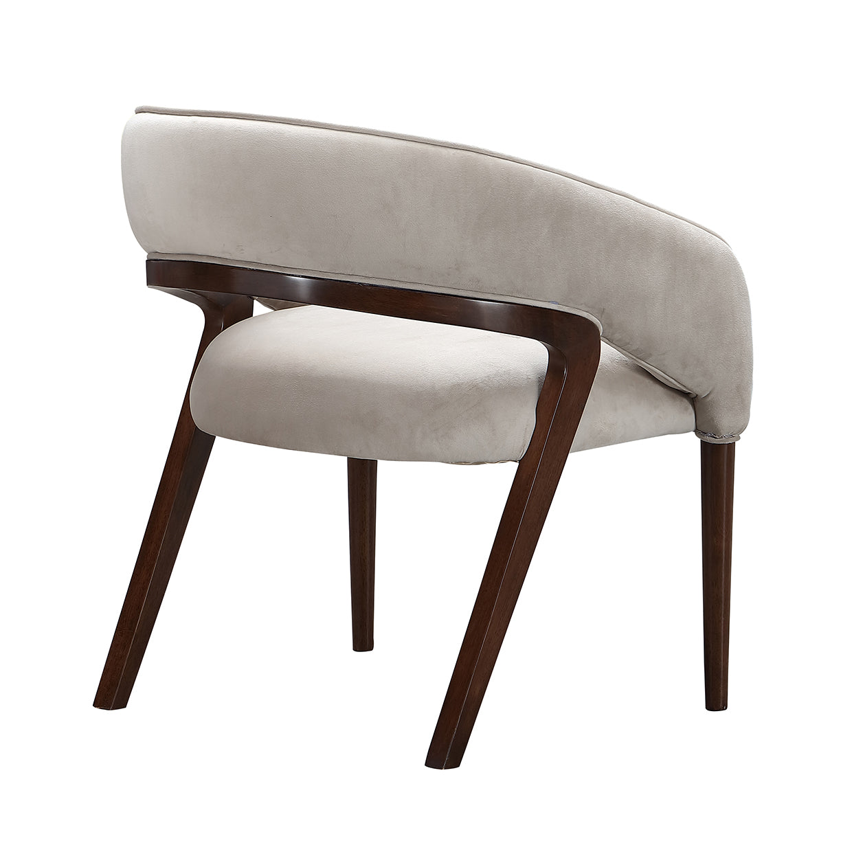 Houston Vanity Chair - Porcini/Walnut