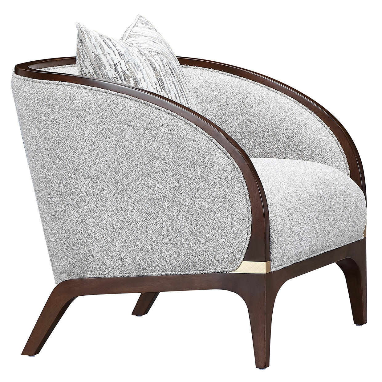 Houston Matching Chair - Pebble/Walnut