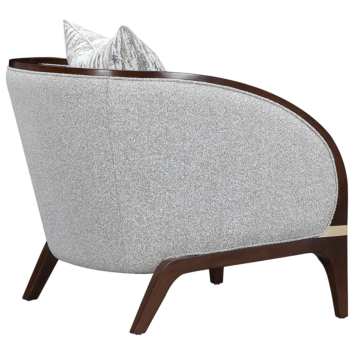 Houston Matching Chair - Pebble/Walnut