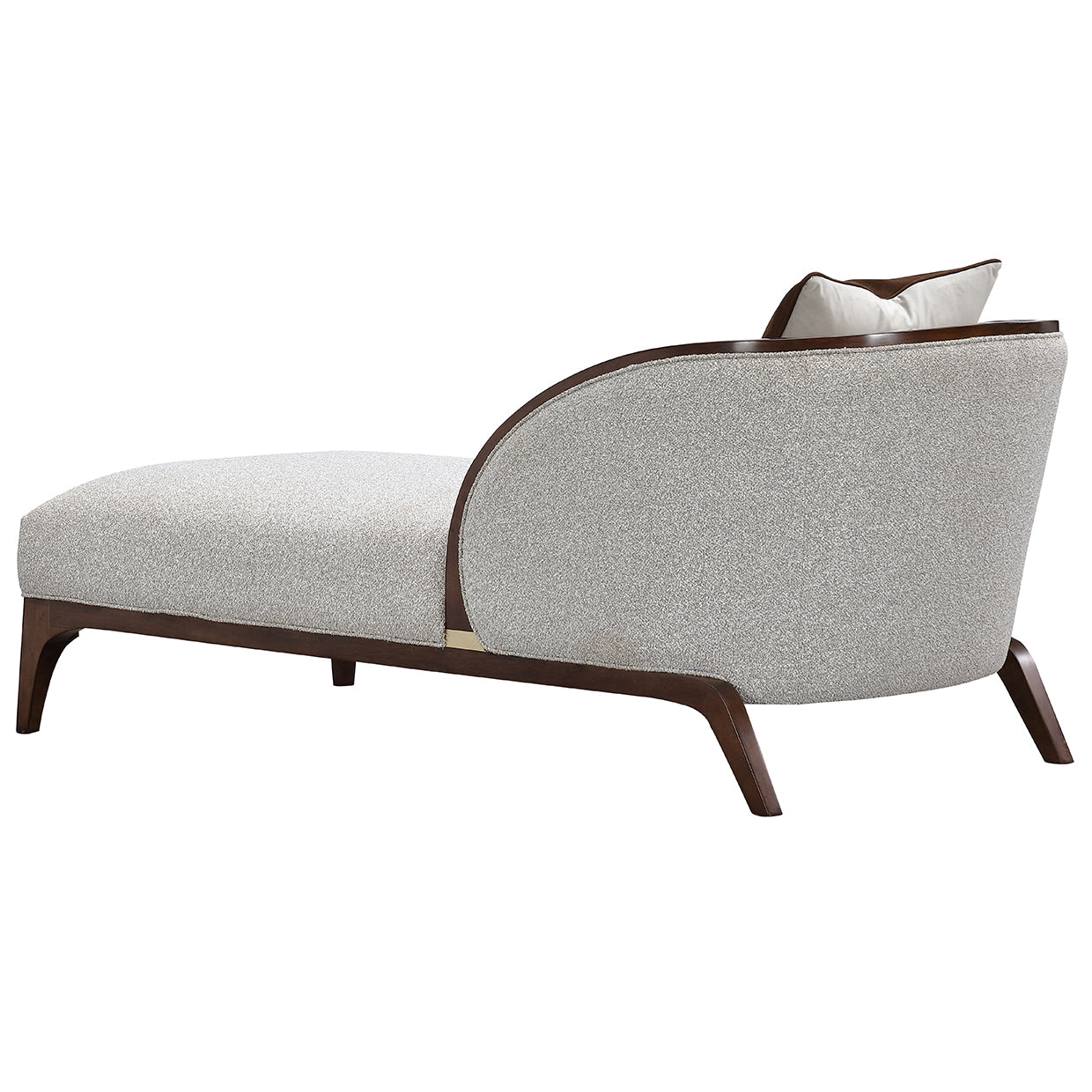 Houston Chaise - Pebble/Walnut