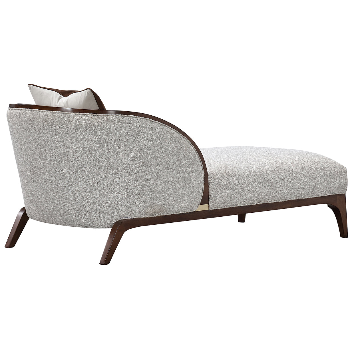 Houston Chaise - Pebble/Walnut