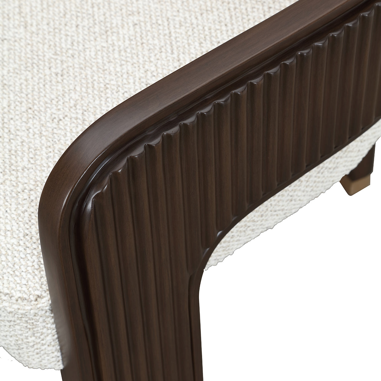 West Kensington Dining Arm Chair - Buff/Medium Espresso