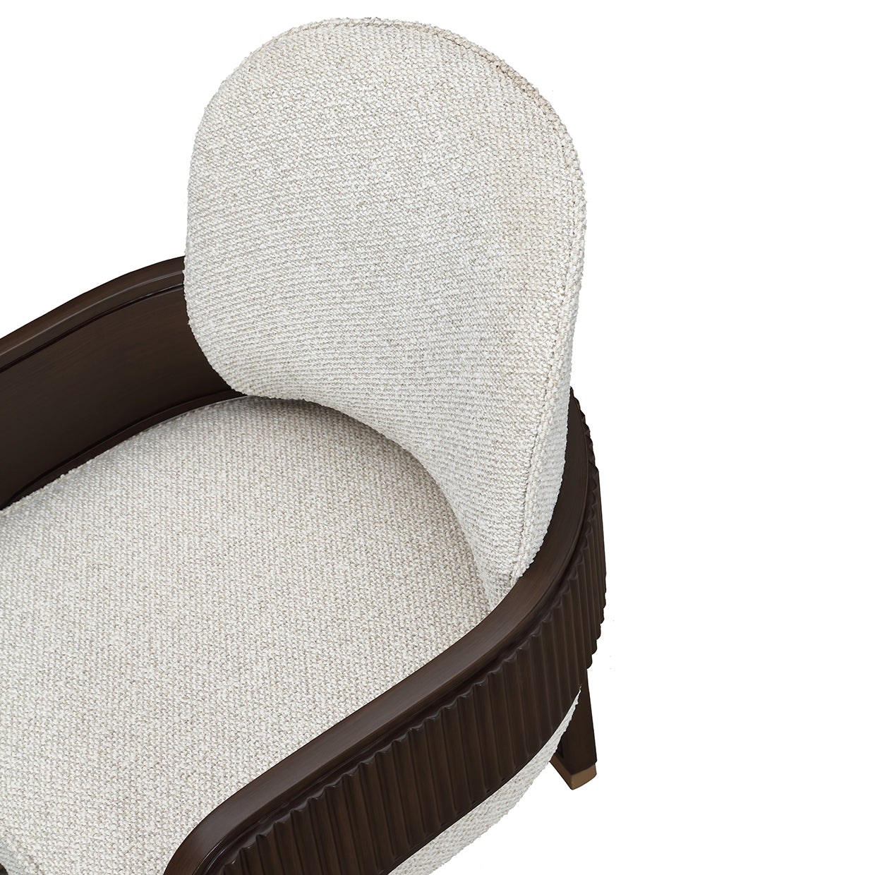 West Kensington Dining Arm Chair - Buff/Medium Espresso