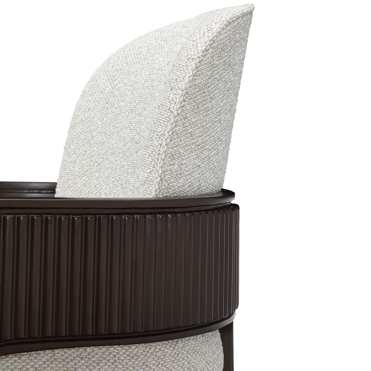 West Kensington Dining Arm Chair - Buff/Medium Espresso