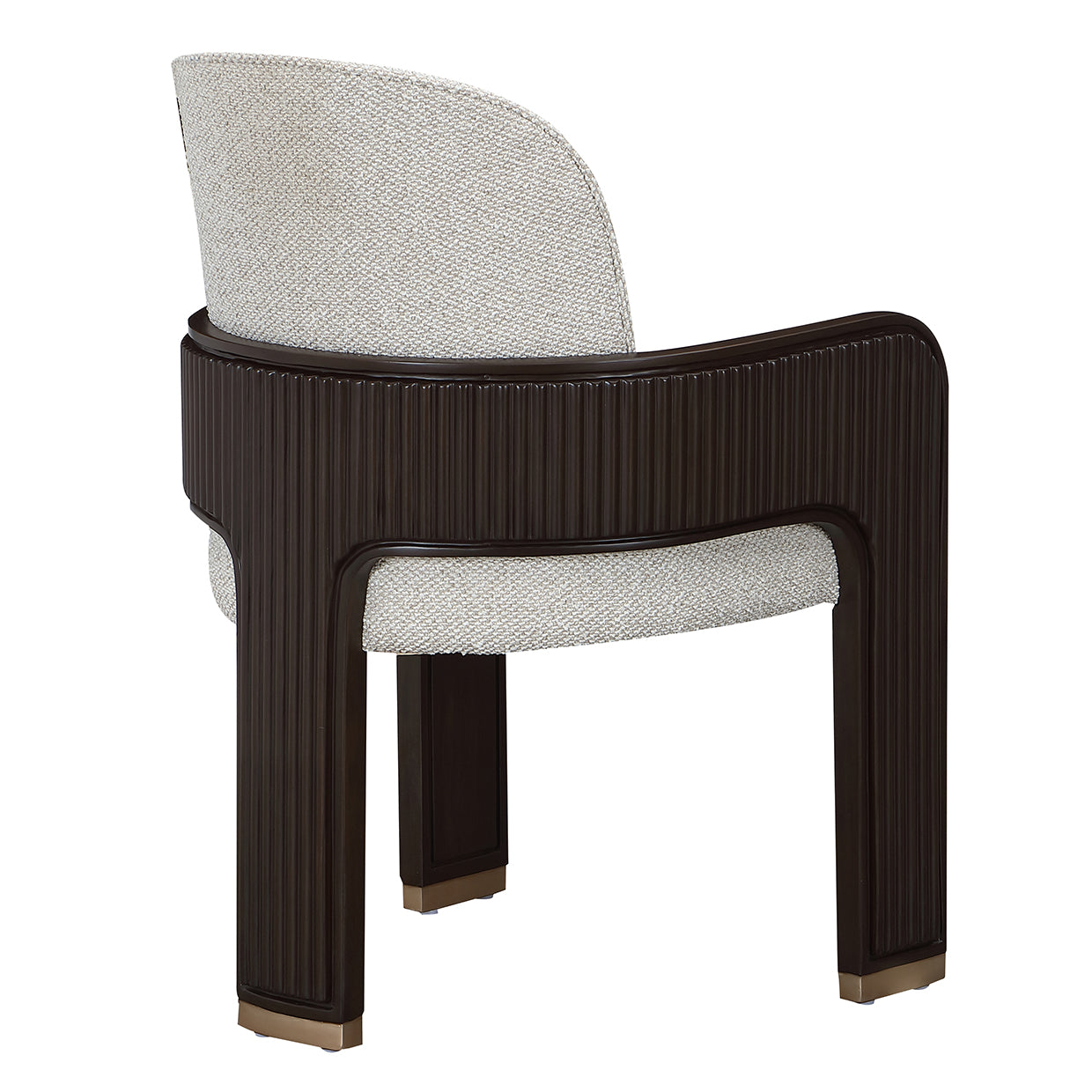 West Kensington Dining Arm Chair - Buff/Medium Espresso