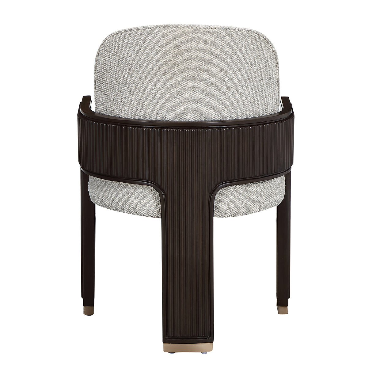 West Kensington Dining Arm Chair - Buff/Medium Espresso