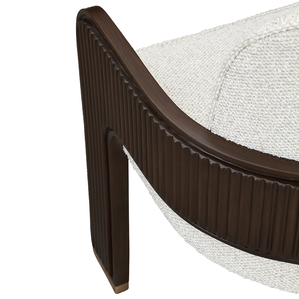 West Kensington Dining Arm Chair - Buff/Medium Espresso