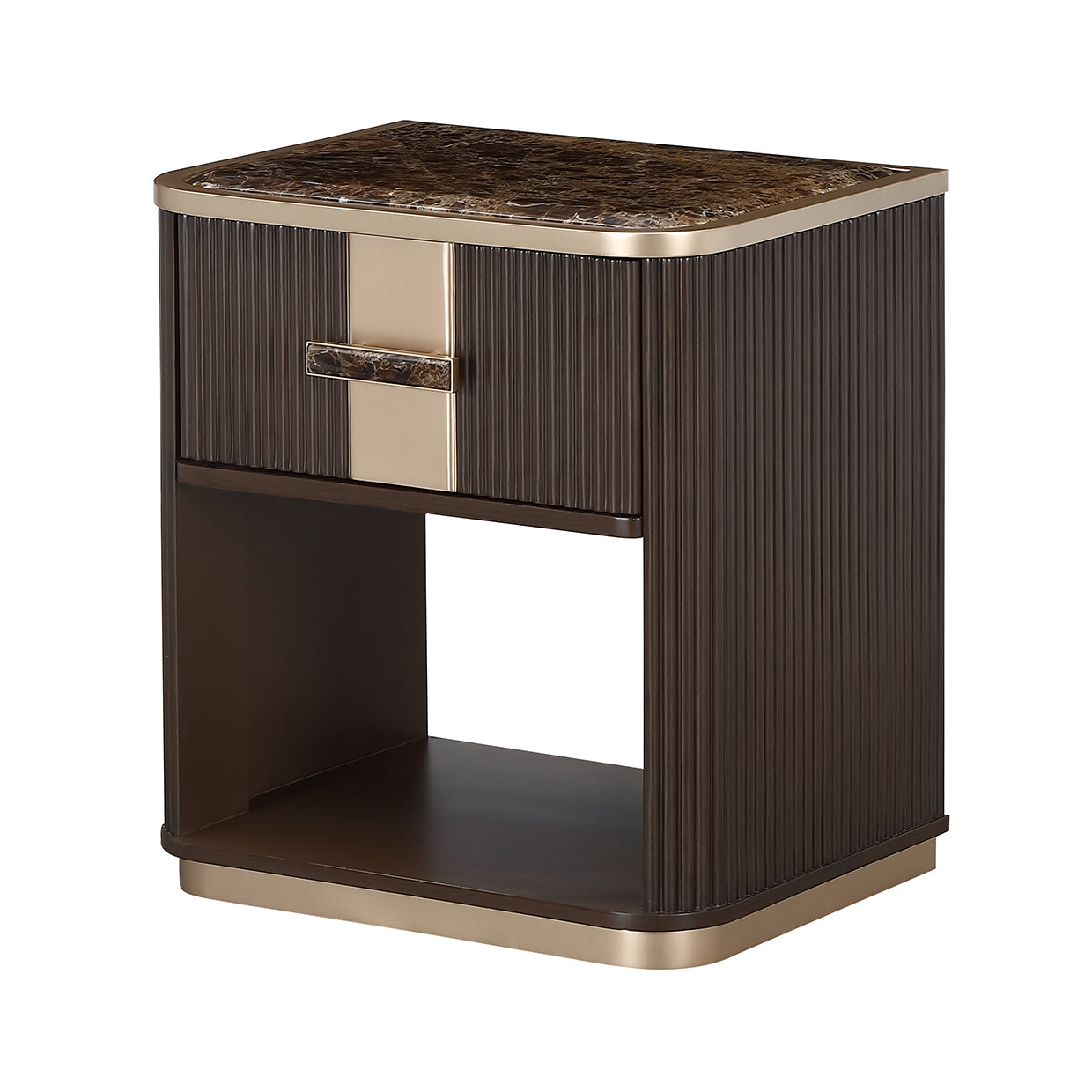 West Kensington 1-Drawer Nightstand - Medium Espresso
