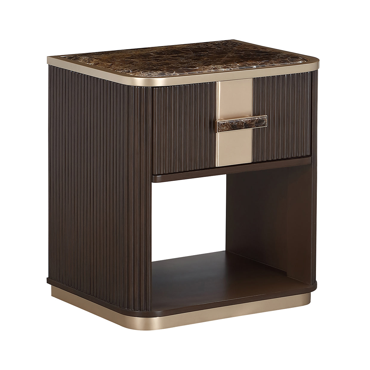 West Kensington 1-Drawer Nightstand - Medium Espresso