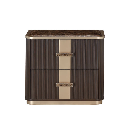 West Kensington 2-Drawer Nightstand - Medium Espresso