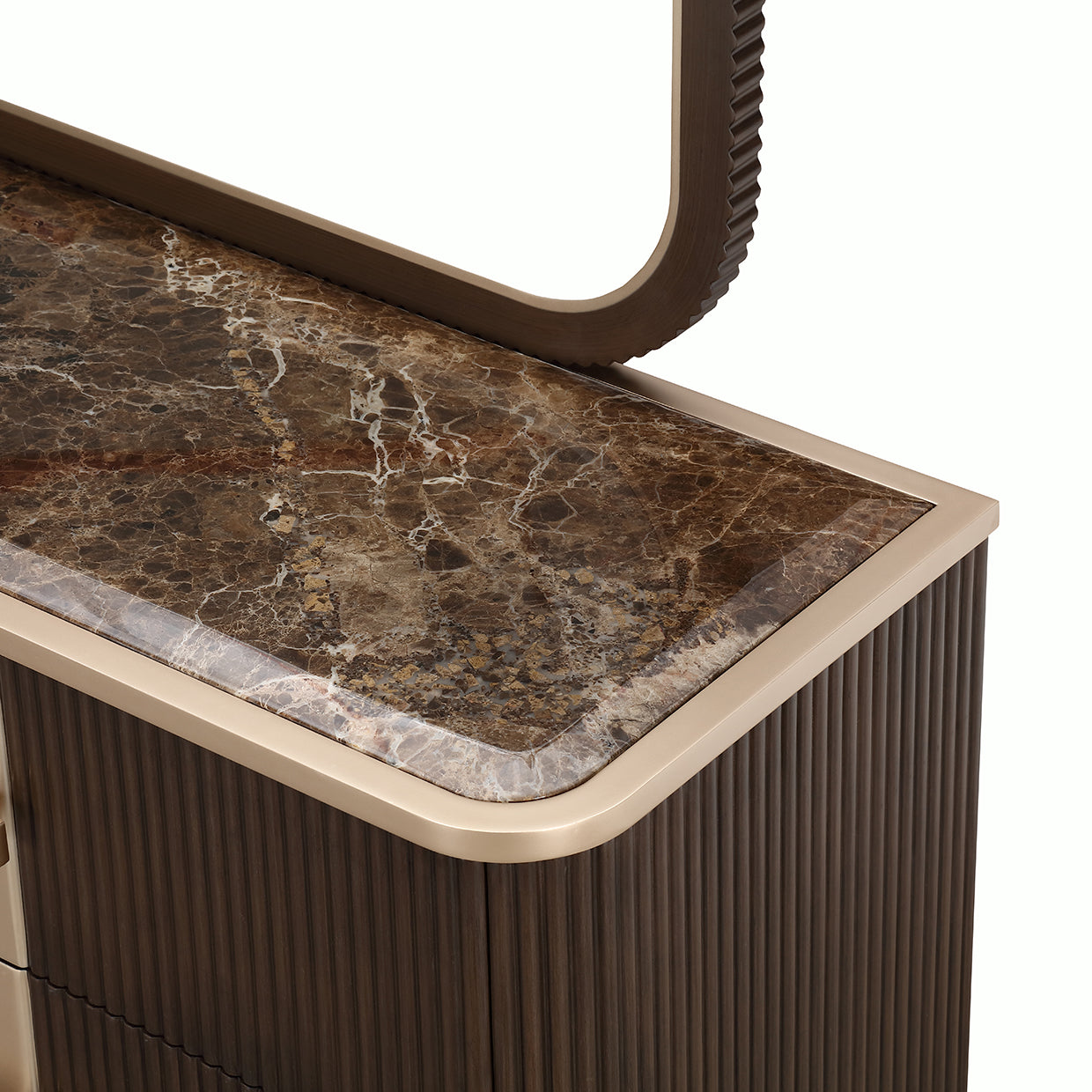 West Kensington Dresser with Mirror - Medium Espresso