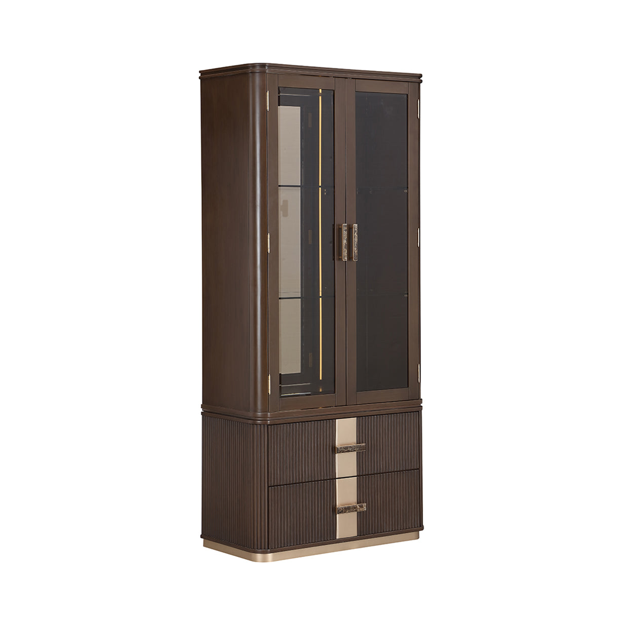 West Kensington Display Cabinet - Medium Espresso