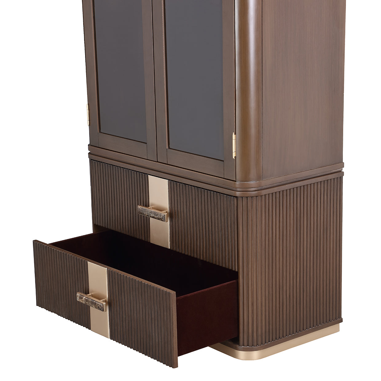 West Kensington Display Cabinet - Medium Espresso