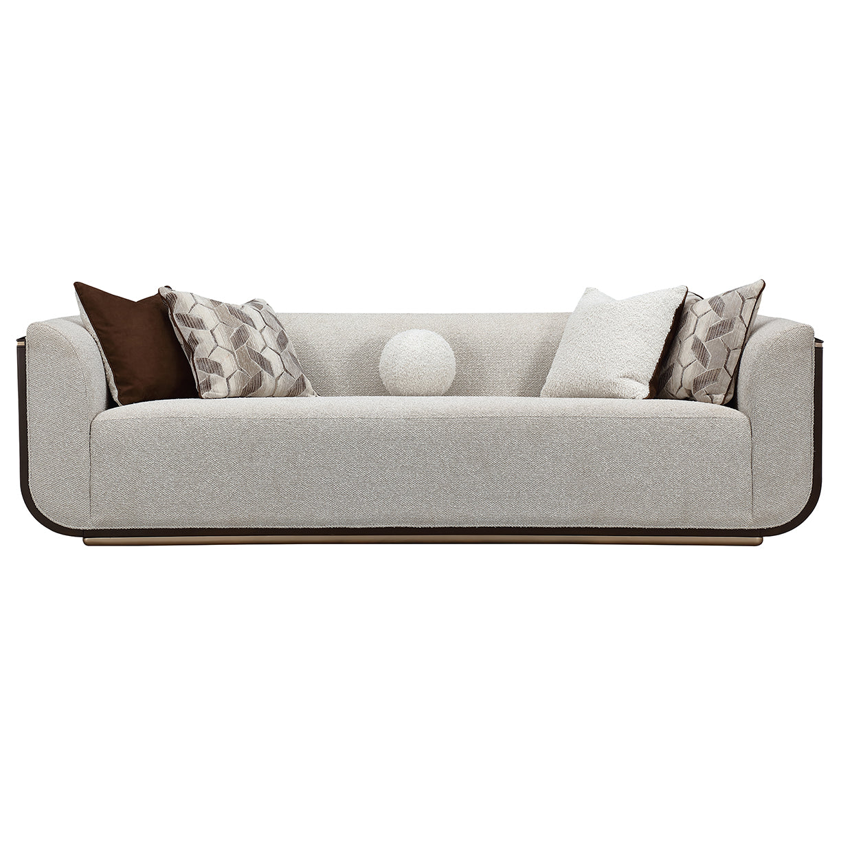 West Kensington Sofa - Buff/Medium Espresso