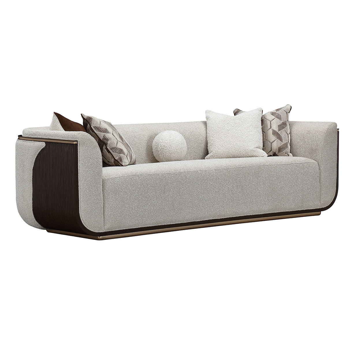 West Kensington Sofa - Buff/Medium Espresso