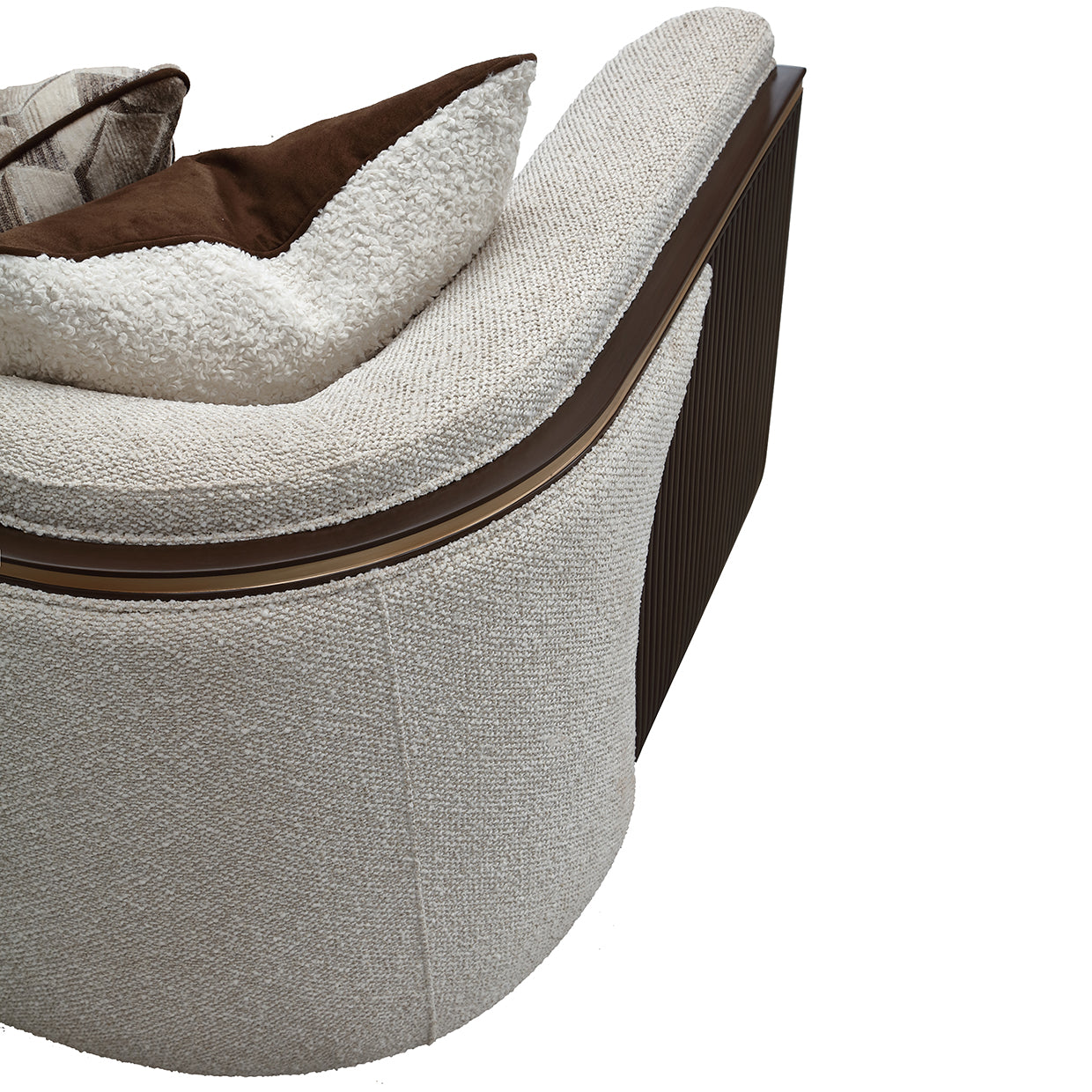 West Kensington Sofa - Buff/Medium Espresso