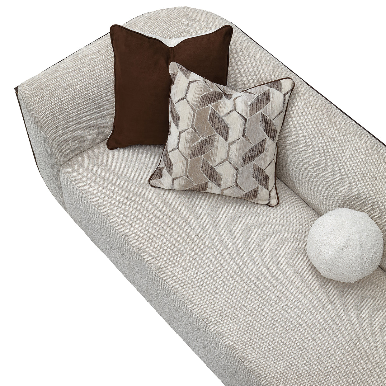 West Kensington Sofa - Buff/Medium Espresso