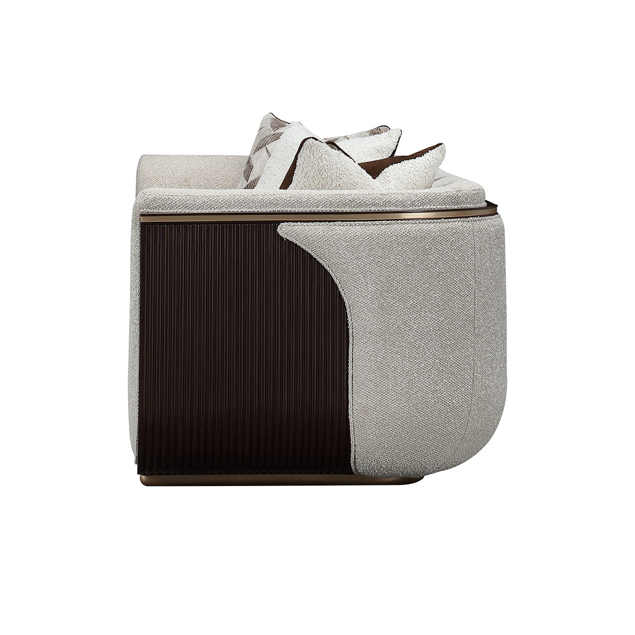 West Kensington Sofa - Buff/Medium Espresso