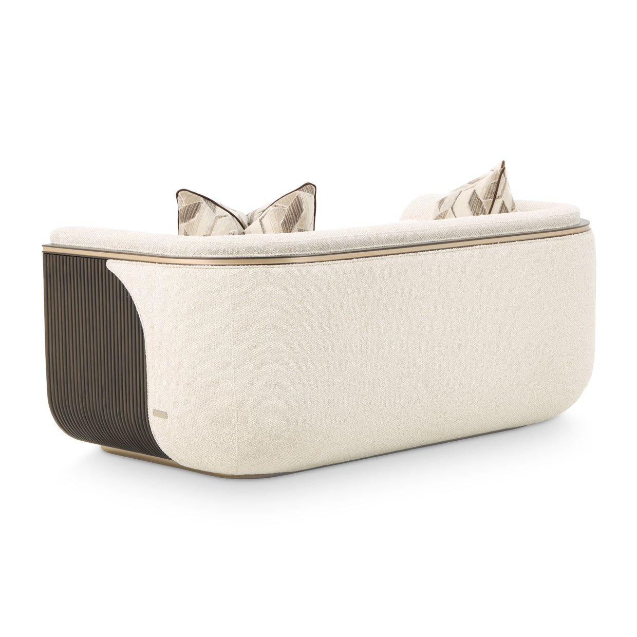 West Kensington Loveseat - Buff/Medium Espresso