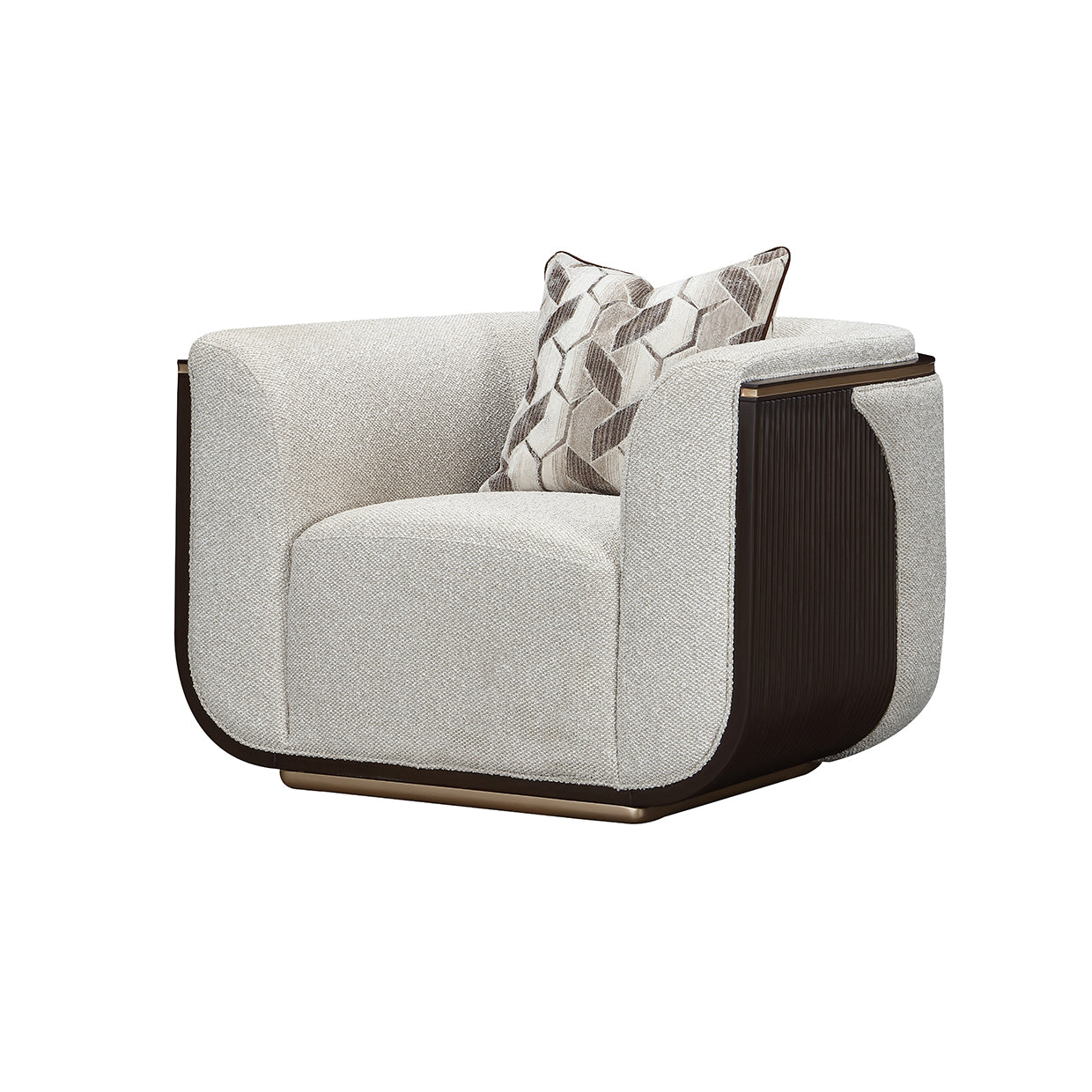 West Kensington Matching Chair - Buff/Medium Espresso