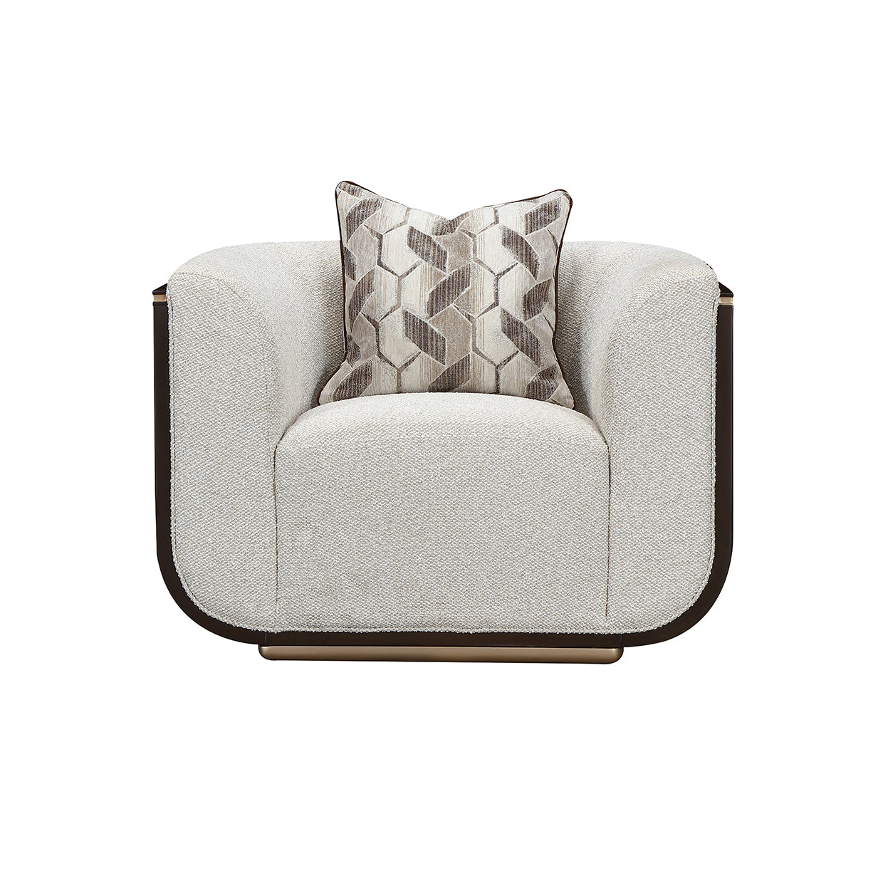 West Kensington Matching Chair - Buff/Medium Espresso