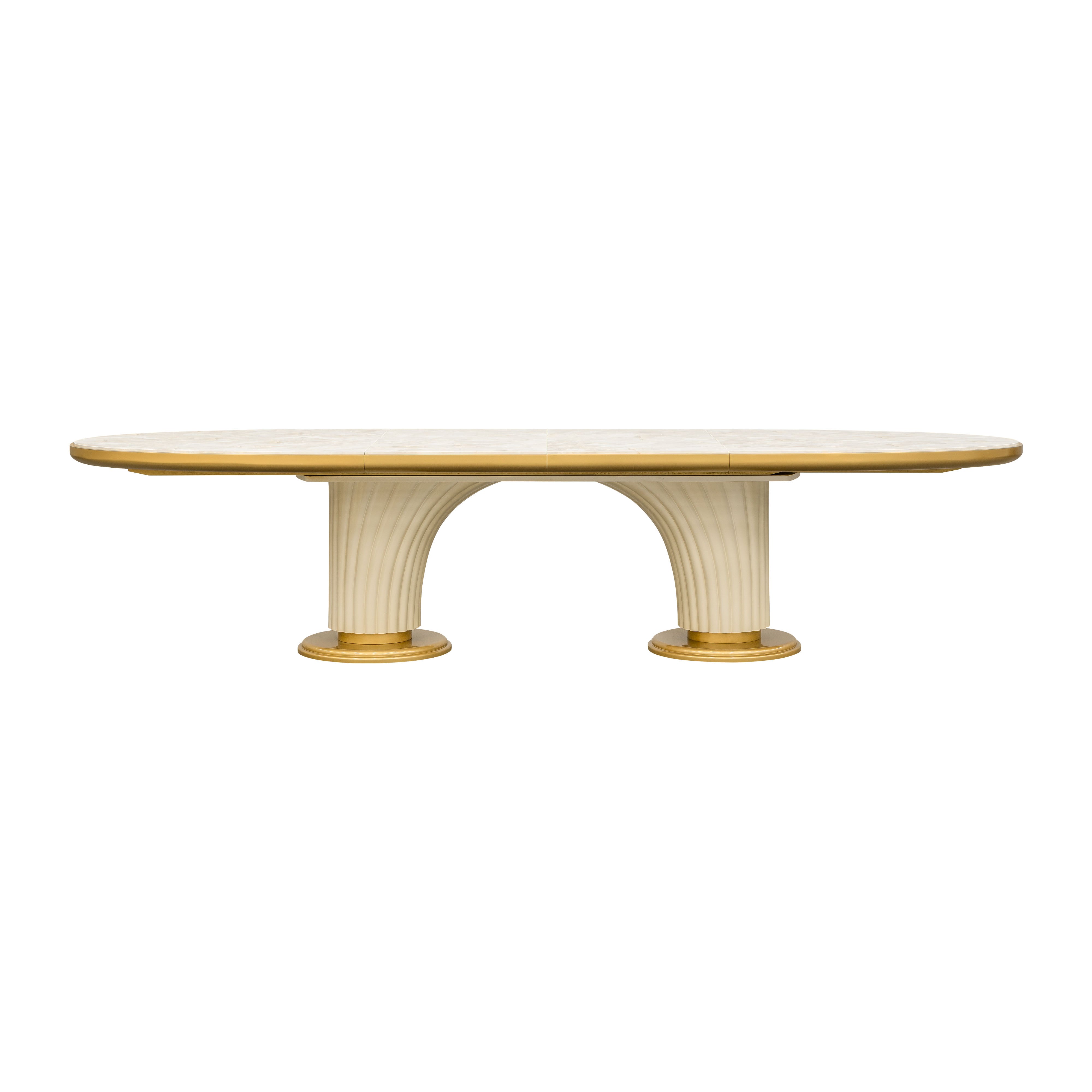Scotts Square Oval Dining Table - Light Champagne