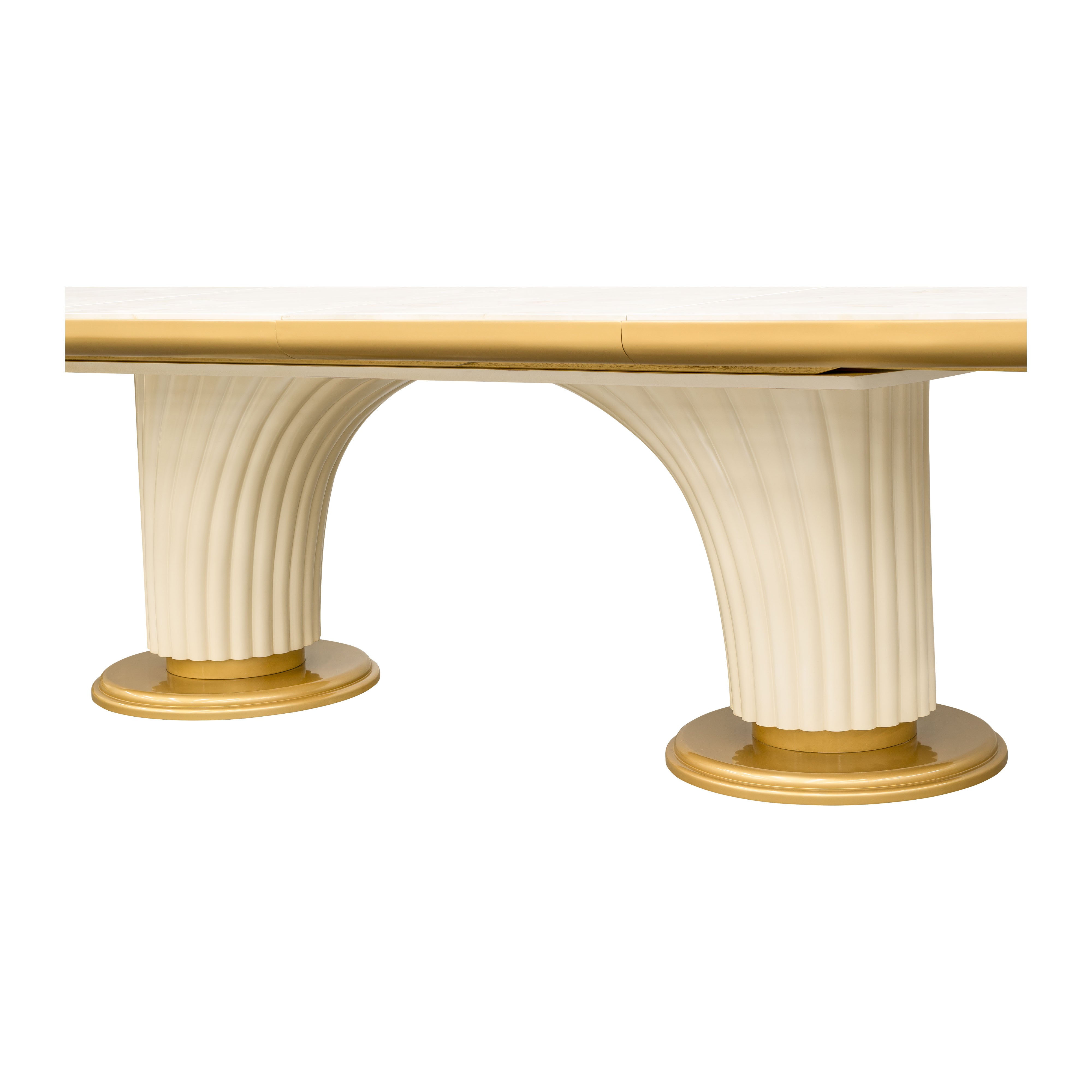 Scotts Square Oval Dining Table - Light Champagne