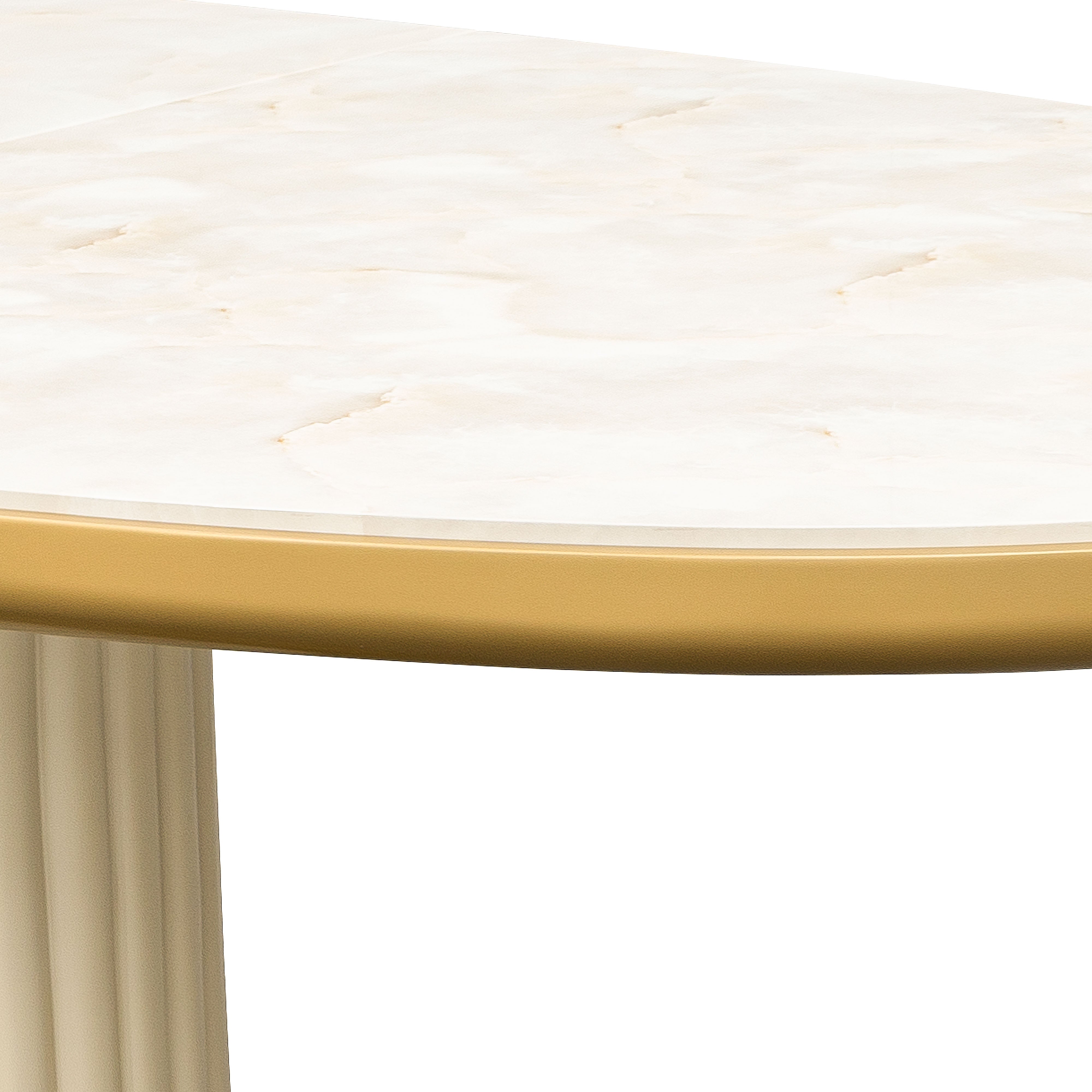 Scotts Square Oval Dining Table - Light Champagne