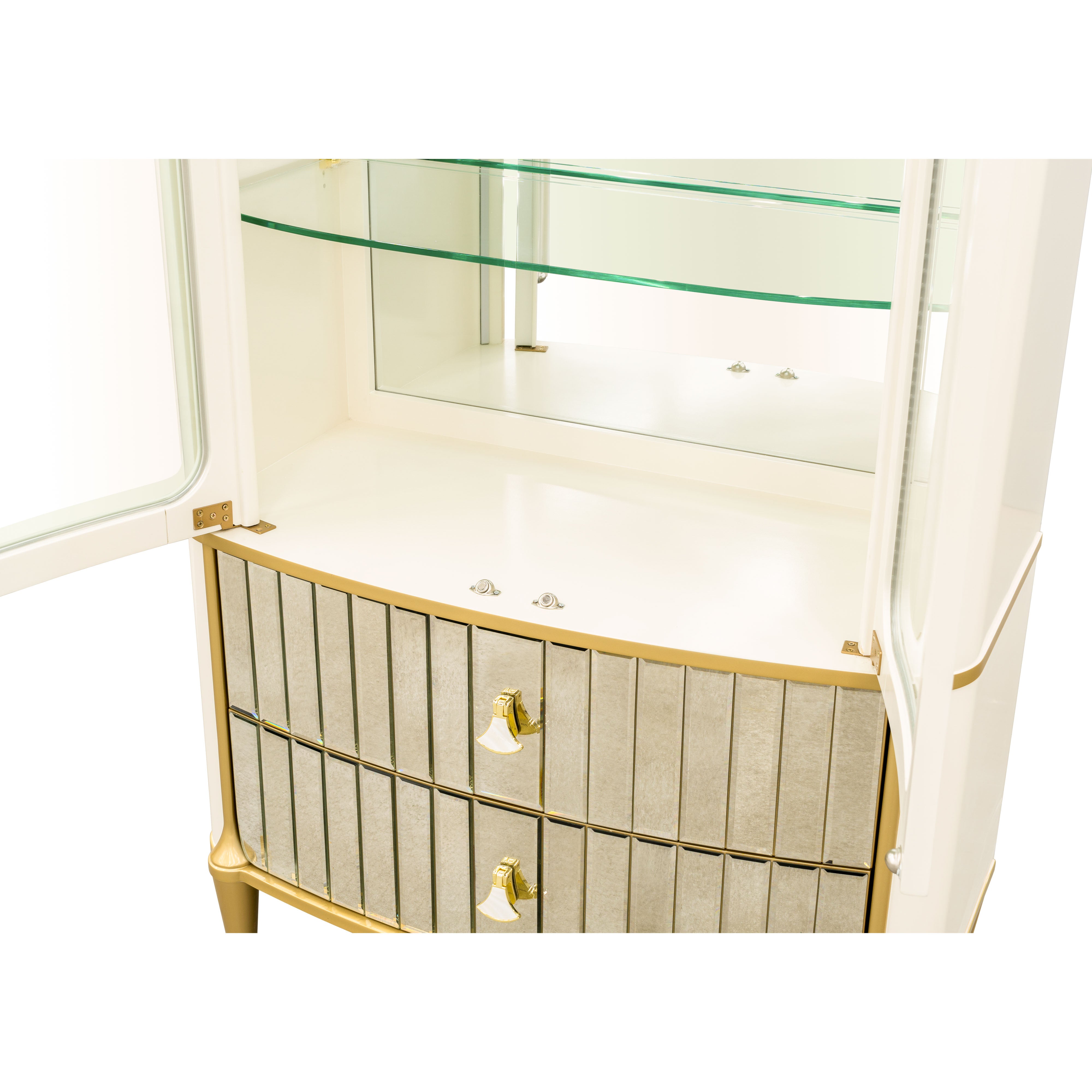 Scotts Square Display Cabinet - Light Champagne