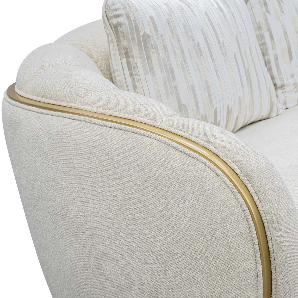 Scotts Square Sofa - Cornsilk/Light Champagne