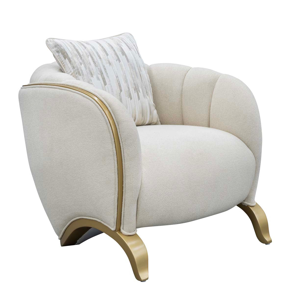 Scotts Square Matching Chair - Cornsilk/Light Champagne