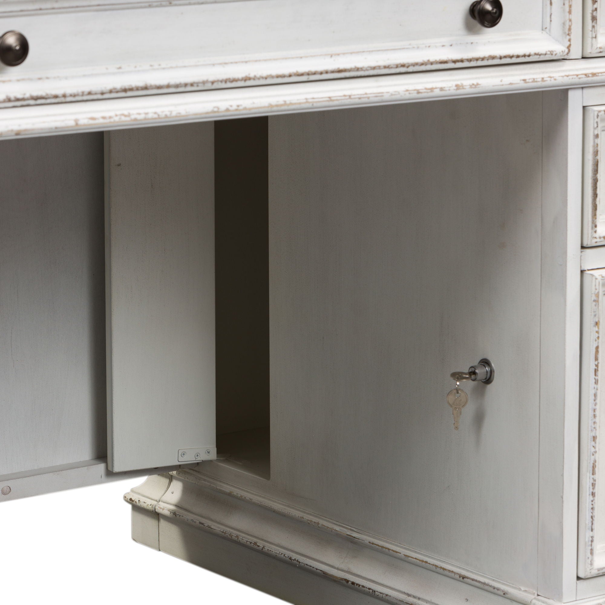 Magnolia Manor - Jr Executive Desk Base - White