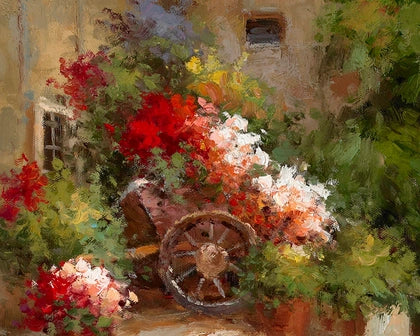 Painting /Flower Cart