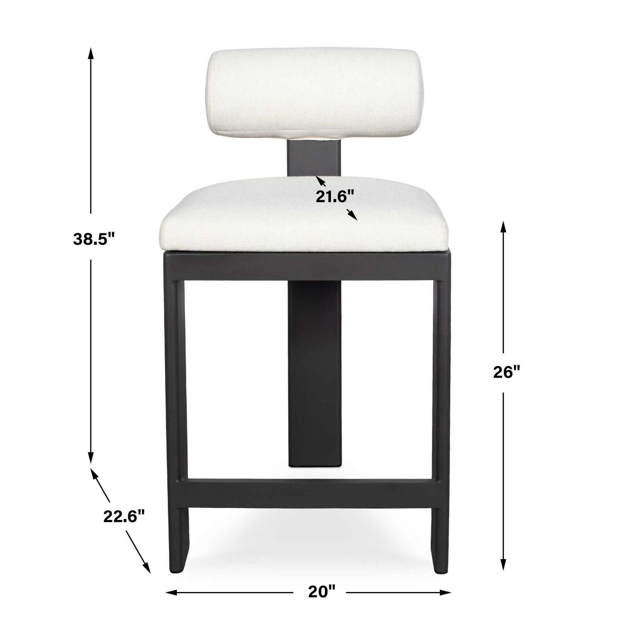 Bolster Back - Outdoor Bar Stool