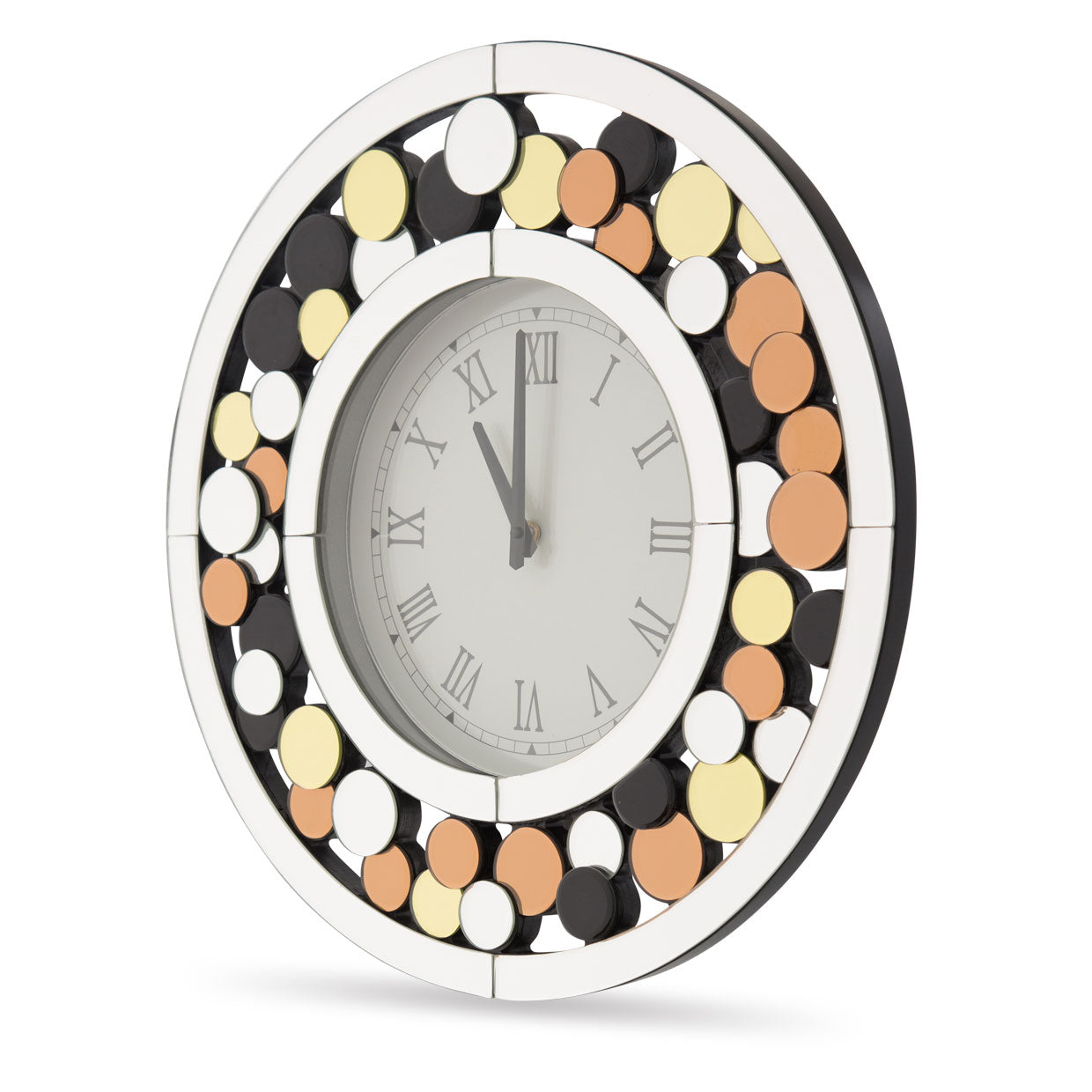 Montreal Round Mosaic Wall Clock