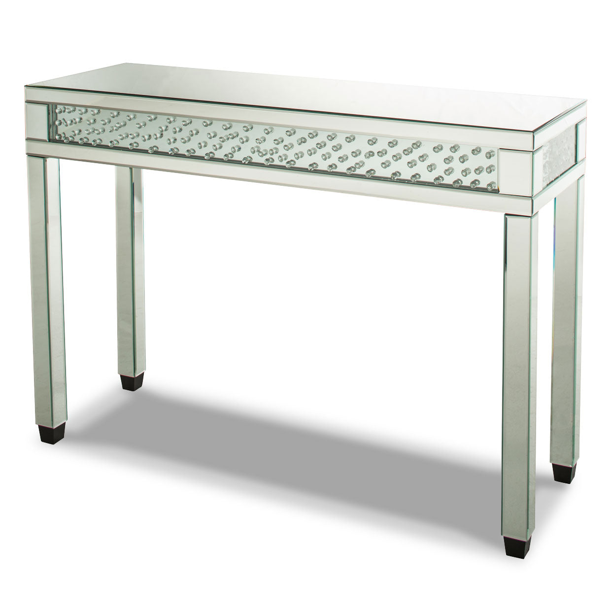 Montreal Mirrored Console Table with Crystal Accents