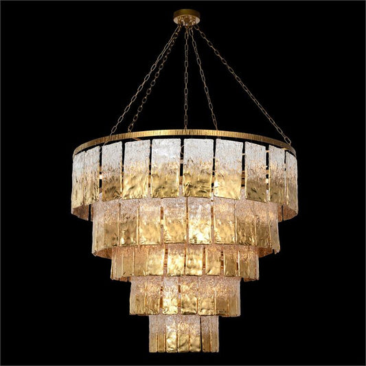 Gold Ounces Chandelier