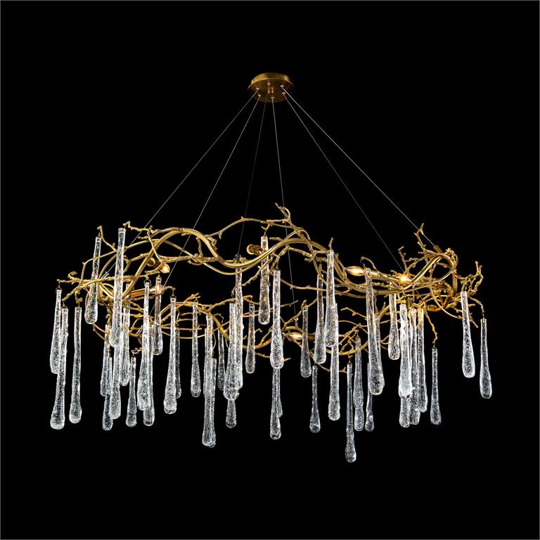A Chilly Morning Chandelier