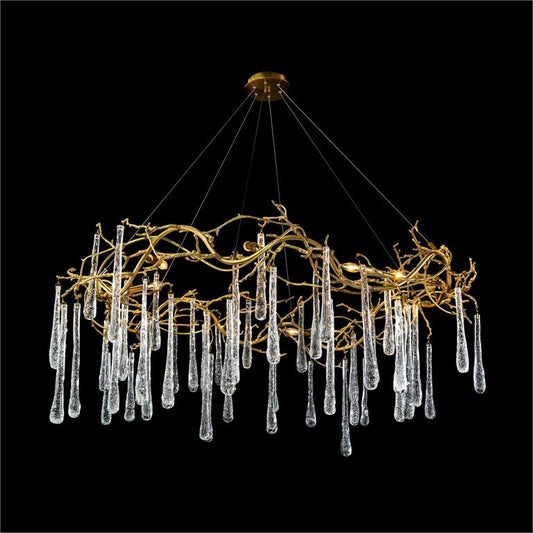 A Chilly Morning Chandelier