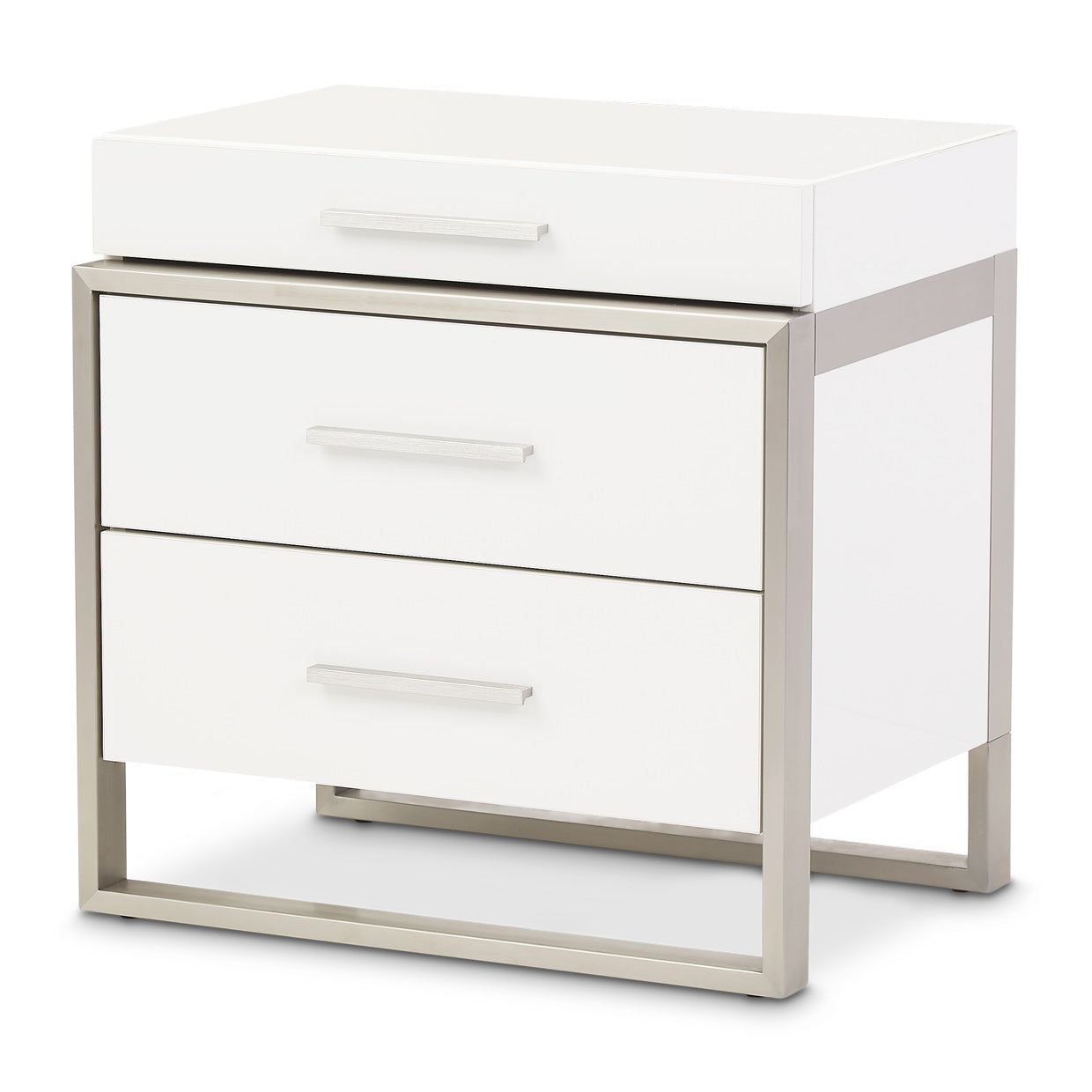 Marquee Nightstand - Cloud White