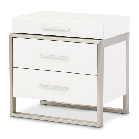 Marquee Nightstand - Cloud White