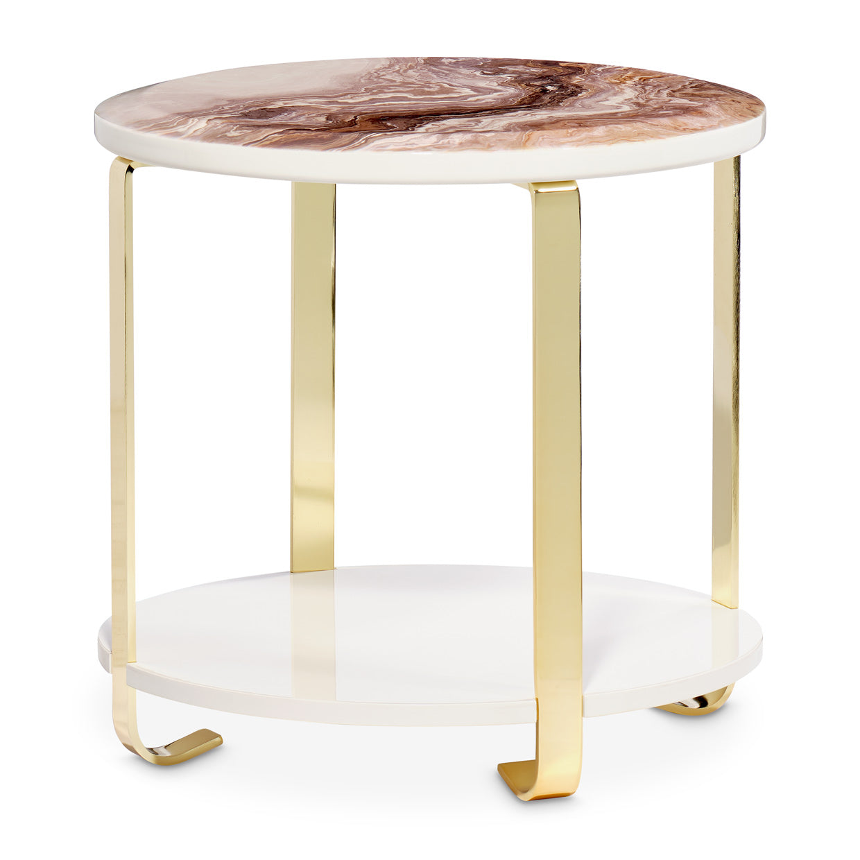 Ariana End Table - Gold