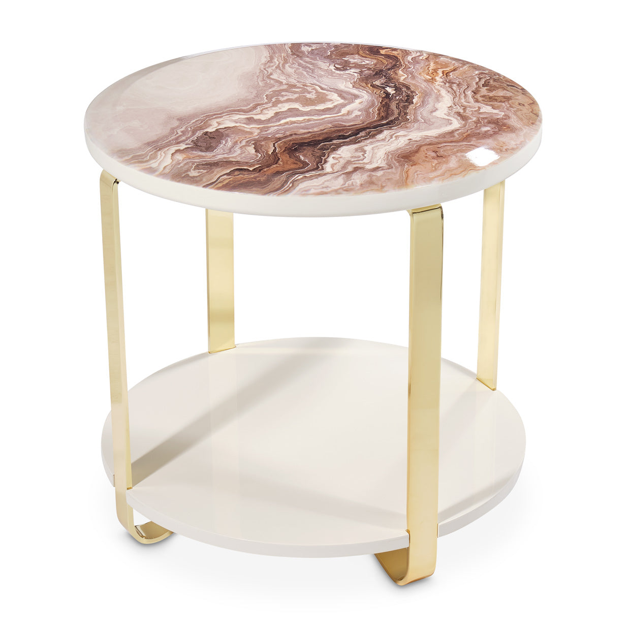 Ariana End Table - Gold