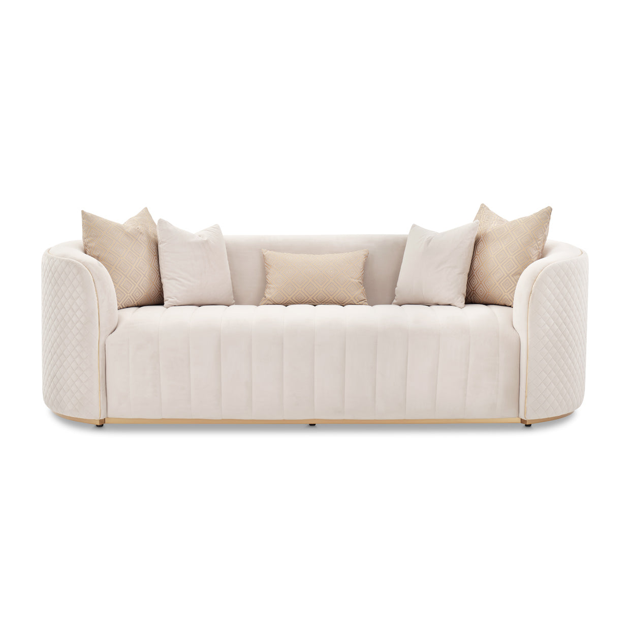 Ariana Sofa - Beige/Gold