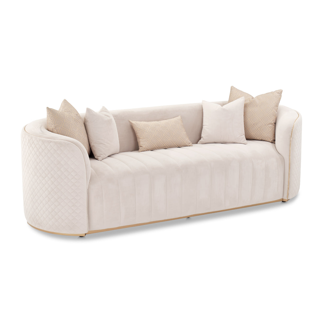 Ariana Sofa - Beige/Gold